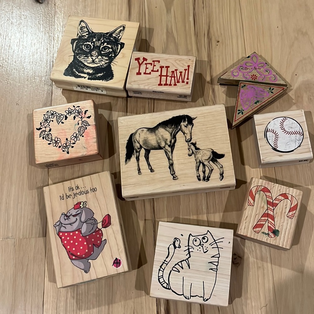 Assortment Collection Of Stamps for Scrapbooking Crafts